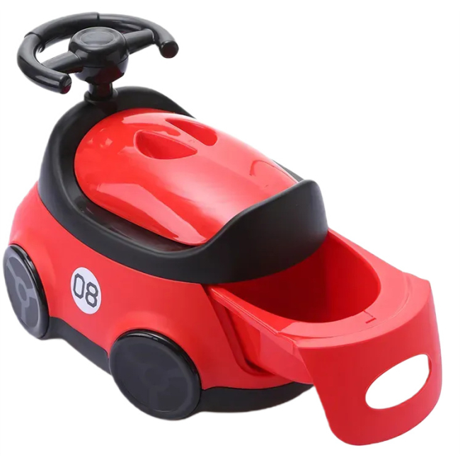 Товари для догляду - Дитячий горщик Babyhood Автомобіль червоний (BH-116R)#4