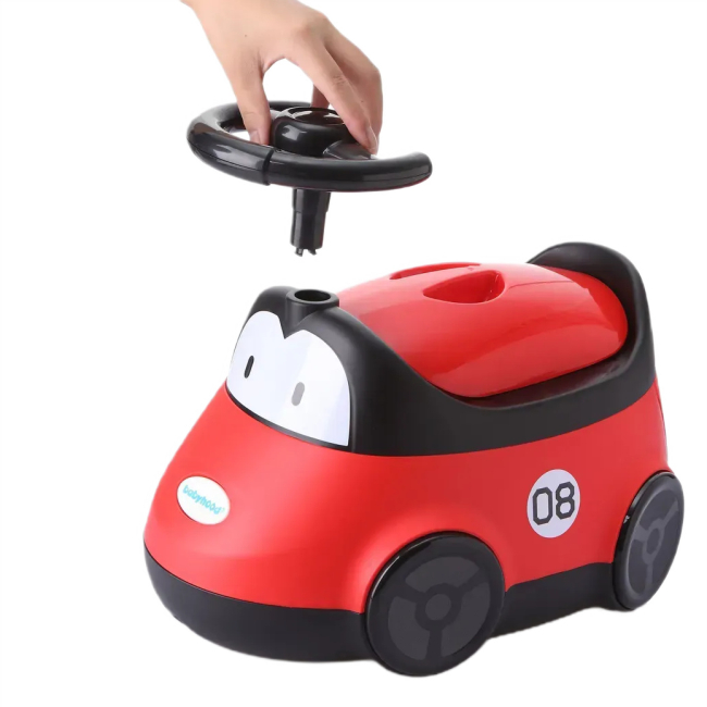 Товари для догляду - Дитячий горщик Babyhood Автомобіль червоний (BH-116R)#5