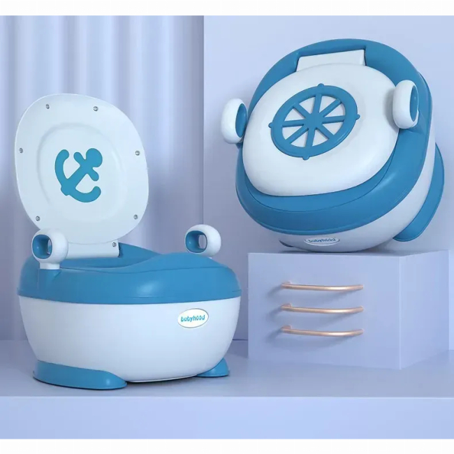 Товары по уходу - Детский горшок Babyhood Лу Лу голубой (BH-128B)#3