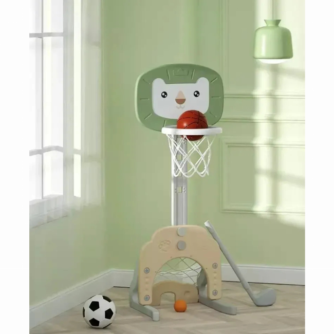 Спортивні активні ігри - Мультифункціональний ігровий комплекс Babyhood Левенятко зелений (BP-109G)#2