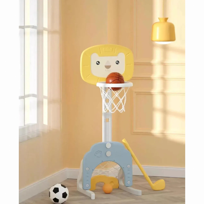 Спортивні активні ігри - ​Мультифункціональний ігровий комплекс Babyhood Левенятко жовтий (BP-109Y)#2