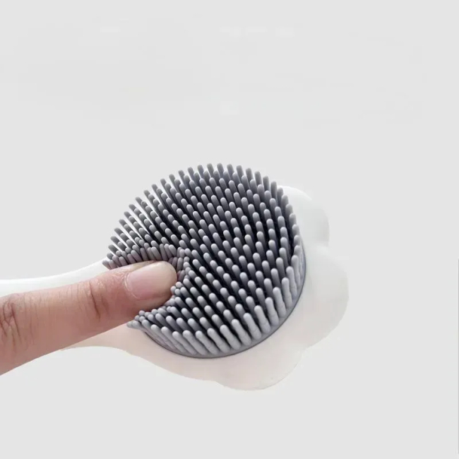 Товары по уходу - Щеточка детская для купания Babyhood белая (JC-723)#2