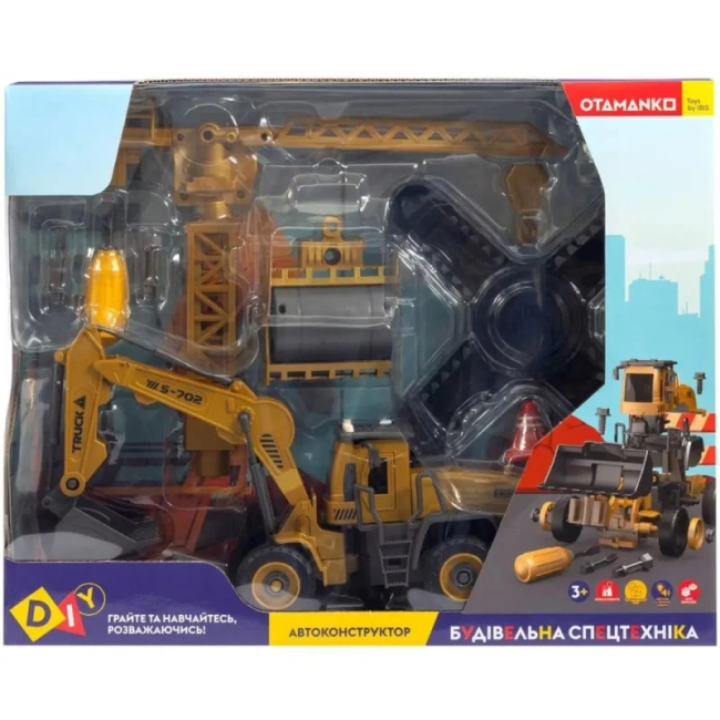 Конструктори з унікальними деталями - Конструктор Otamanko Екскаватор і дорожній каток 2 в 1 (532.02.07)#2