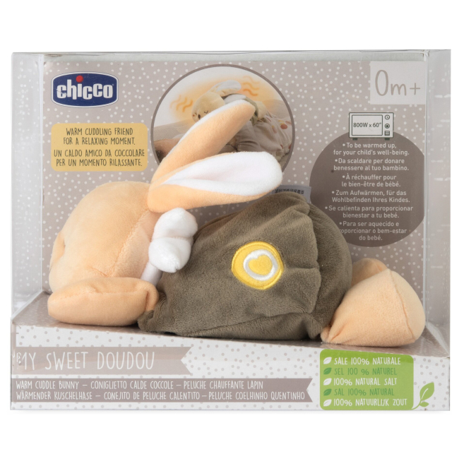 Розвивальні іграшки - М'яка іграшка-грілка Chicco My Sweet Dou Dou Тепле зайченя (12161.00)#4
