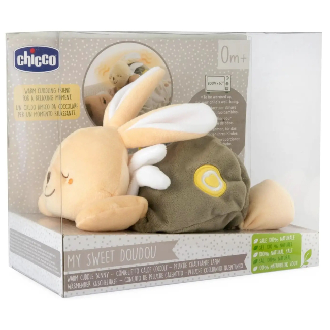 Розвивальні іграшки - М'яка іграшка-грілка Chicco My Sweet Dou Dou Тепле зайченя (12161.00)#5