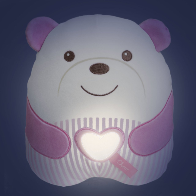 Ночники, проекторы - Ночник Chicco Успокаивающий медвежонок розовый (12266.10)#5