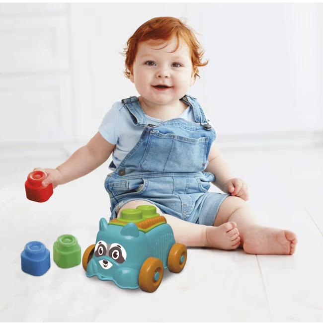 Машинки для малюків - Машинка Clementoni Soft Clemmy Sensory Raccoon Єнот (17904.20)#2