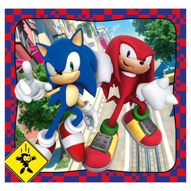 Пазли - Пазл Clementoni Sonic 3 шт по 48 елементів (25320)#3