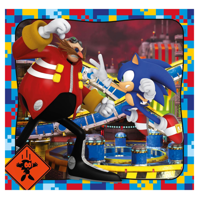 Пазли - Пазл Clementoni Sonic 3 шт по 48 елементів (25320)#4