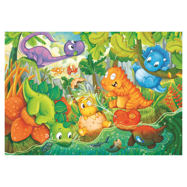 Пазли - Пазл Clementoni Maxi Dinos Happy Oasis 24 елементи (28524)#2