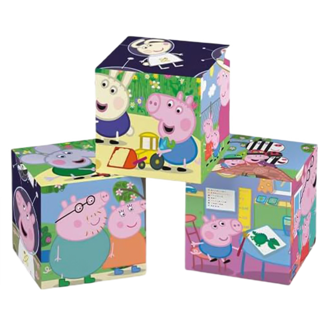 Розвивальні іграшки - Кубики-пазл Clementoni Peppa pig 6 елементів (40659)#2