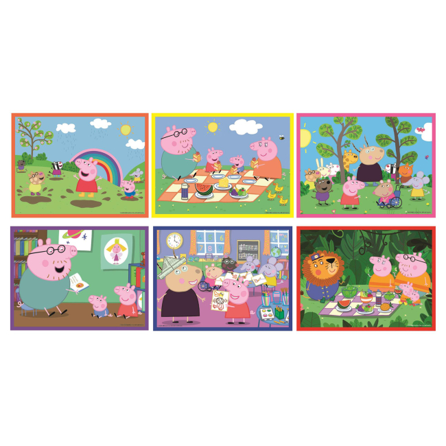 Розвивальні іграшки - Кубики-пазл Clementoni Peppa Pig 12 елементів (41195)#3