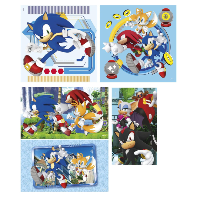 Пазли - Пазл Clementoni Sonic 10 в 1 (80508)#2