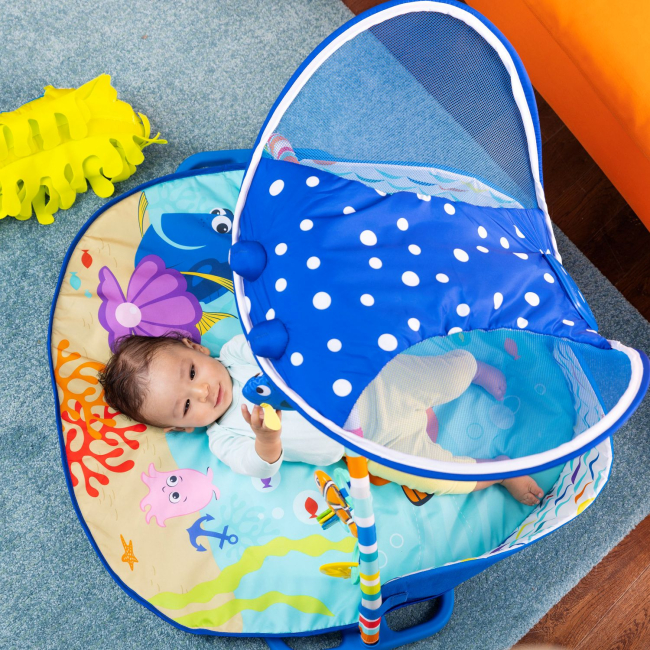 Развивающие коврики - Развивающий коврик Bright Starts Finding Nemo Mr. Ray Ocean Lights & Music Gym (11095)#4