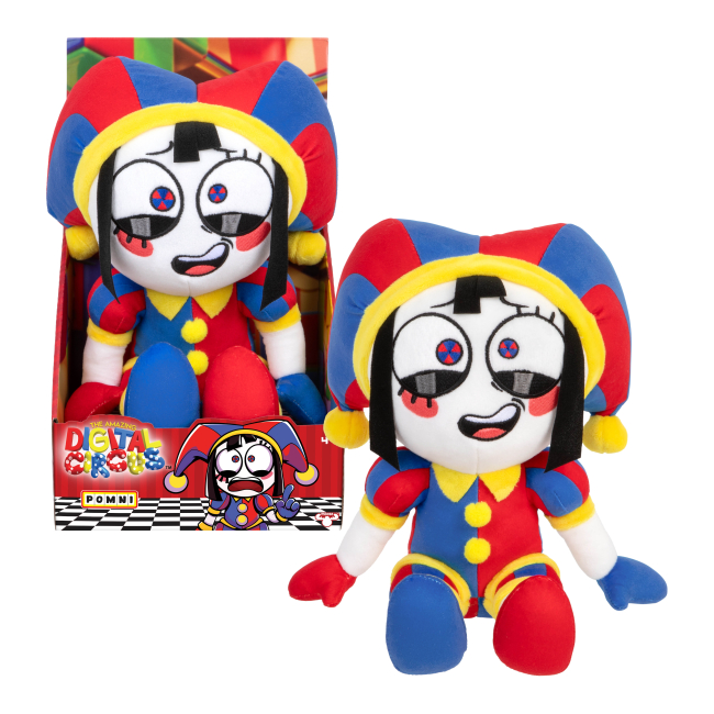 Персонажи мультфильмов - Интерактивная мягкая игрушка Amazing Digital Circus Pomni большая (124586)#2