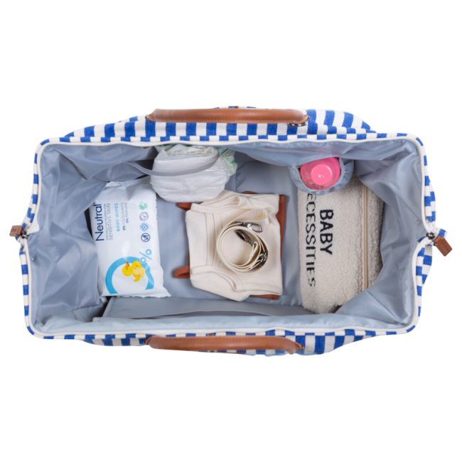 Рюкзаки та сумки - Сумка Childhome Mommy bag stripes electric blue (CWMBBSTBL)#5