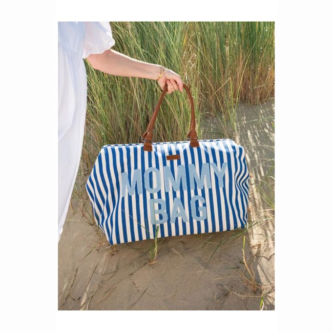 Рюкзаки та сумки - Сумка Childhome Mommy bag stripes electric blue (CWMBBSTBL)#8