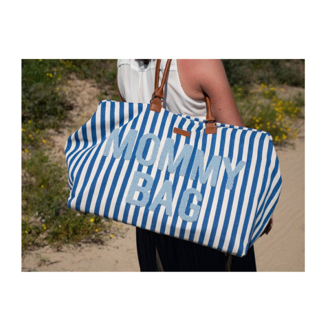 Рюкзаки та сумки - Сумка Childhome Mommy bag stripes electric blue (CWMBBSTBL)#9