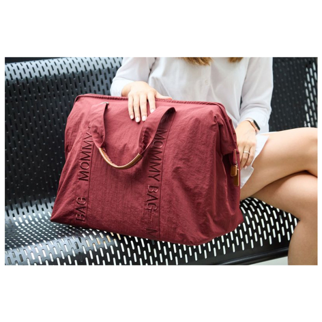 Рюкзаки та сумки - Сумка Childhome Mommy bag Signature burgundy (CWMBBSUBU)#7