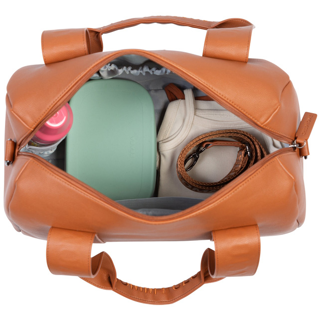 Рюкзаки и сумки - Сумка Childhome Mommy club Signature vegan leather brown (CWMCSLBR)#5