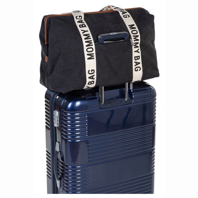 Рюкзаки и сумки - Сумка Childhome Mommy bag Signature canvas black (CWMBBSCBL)#6