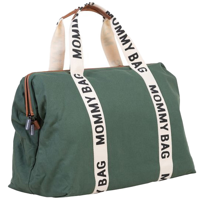 Рюкзаки и сумки - Сумка Childhome Mommy bag Signature canvas green (CWMBBSCGR)#3