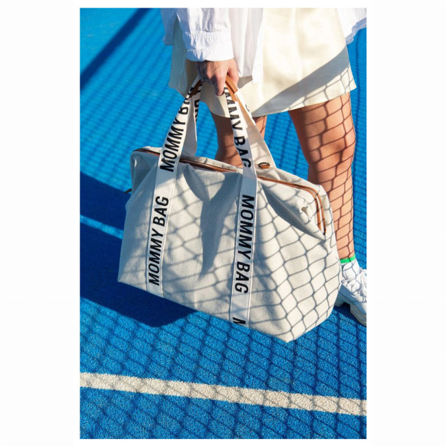 Рюкзаки и сумки - Сумка Childhome Mommy bag Signature canvas off white (CWMBBSCOW)#8