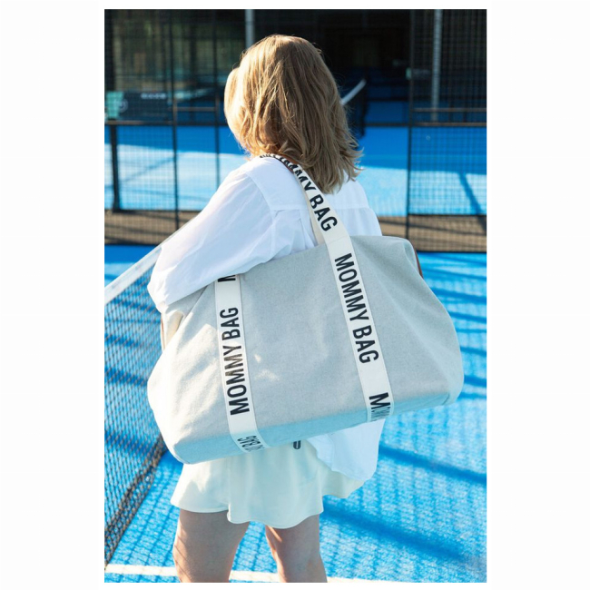 Рюкзаки и сумки - Сумка Childhome Mommy bag Signature canvas off white (CWMBBSCOW)#9