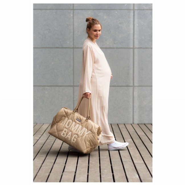 Рюкзаки и сумки - Сумка Childhome Mommy bag puffered beige (CWMBBPBE)#8