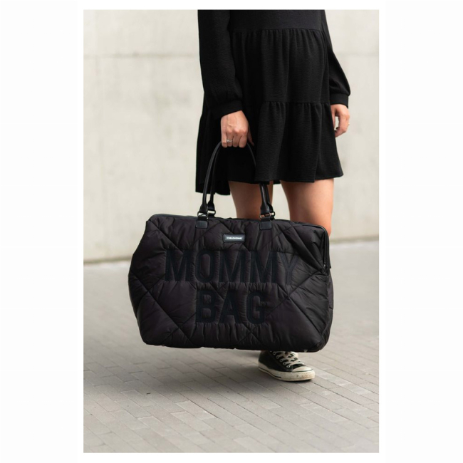 Рюкзаки и сумки - Сумка Childhome Mommy bag puffered black (CWMBBPBL)#7
