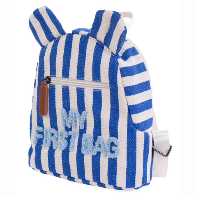 Рюкзаки та сумки - Рюкзак Childhome My first bag stripes electric blue (CWKIDBSTBL)#2