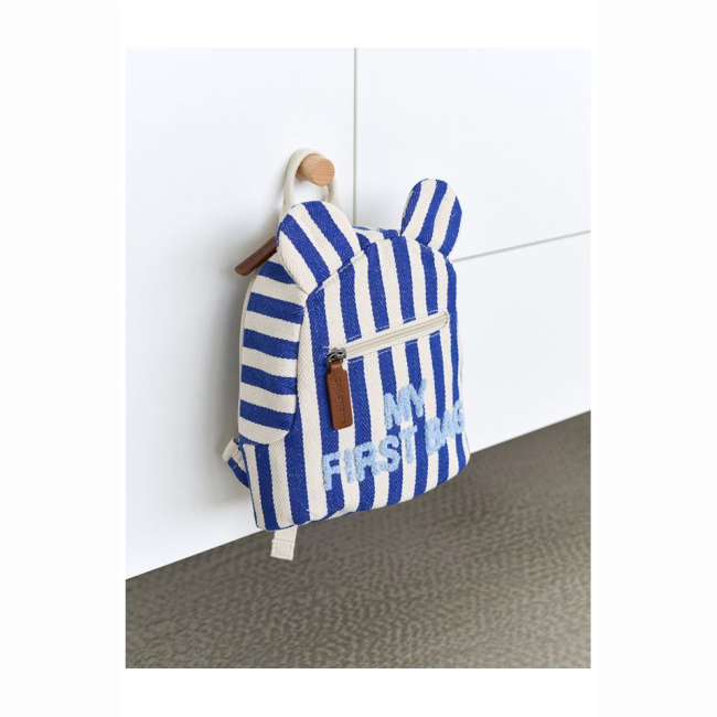 Рюкзаки та сумки - Рюкзак Childhome My first bag stripes electric blue (CWKIDBSTBL)#6