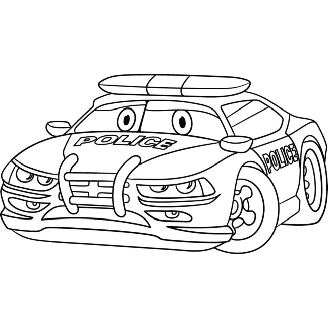 Товари для малювання - Розмальовка Art Craft Поліцейська машинка (15072-AC)#2