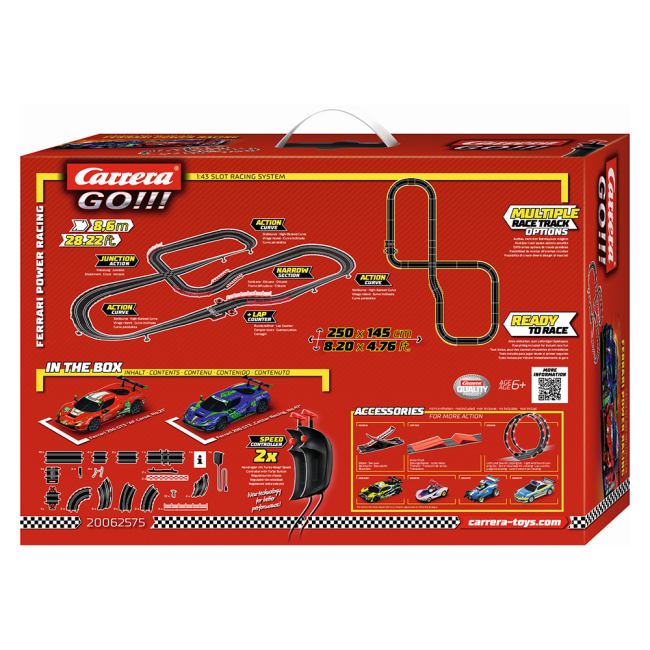 Автотреки - Игровой набор Carrera Автотрек GO!!! Мощная гонка Ferrari (CR-20062575)#5