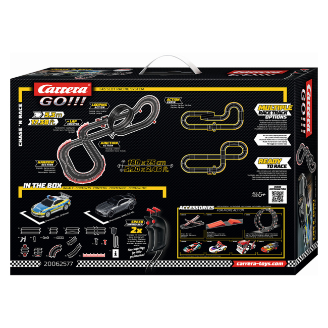 Автотреки - Игровой набор Carrera Автотрек GO!!! Преследование и гонка (CR-20062577)#5