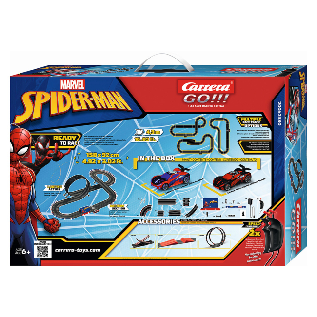 Автотреки - ​Игровой набор Carrera Автотрек GO!!! Спайдермен-гонщик (CR-20062580)#5