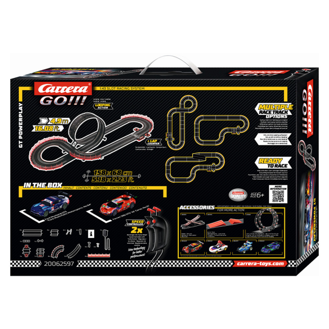 Автотреки - Игровой набор Carrera Автотрек GO!!! GT Powerplay (CR-20062597)#5