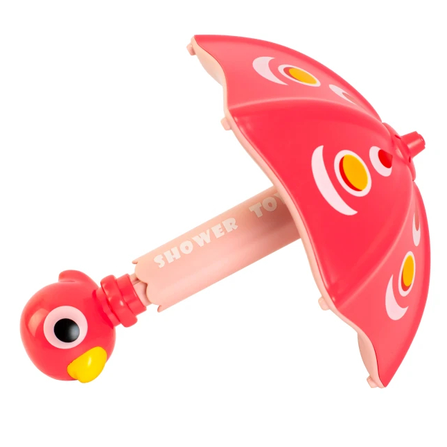 Розвивальні іграшки - ​Іграшка для ванни Baby Team Парасолька червоно-рожева (9032/2)#3