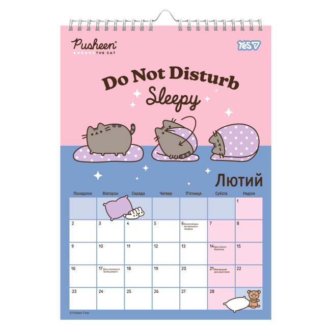 Скретч-карты и постеры - Календарь-планер Yes Pusheen 2026 год А3 (270269)#2