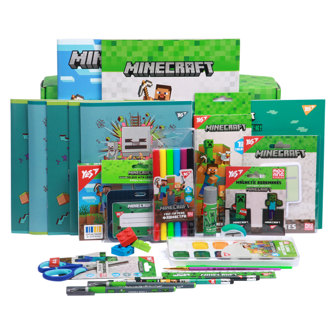 Канцтовари - Набір канцелярії Yes Minecraft 27 предметів (450246)#3