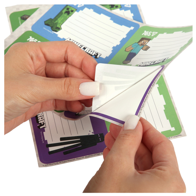 Канцтовари - Наліпки на зошити Yes Minecraft 8 шт (955504)#3