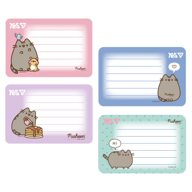Канцтовари - Наліпки на зошити Yes Pusheen 8 шт (955505)#2
