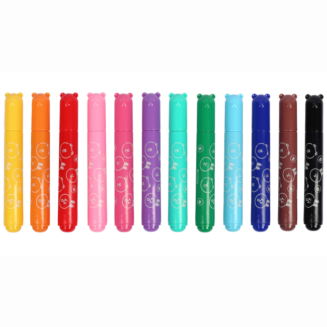 Канцтовари - Фломастери Yes Line Friends Mini 12 кольорів (650594)#3