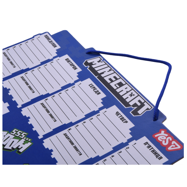 Канцтовари - Шкільний розклад Yes Minecraft Boom 30х40 см (470537)#2