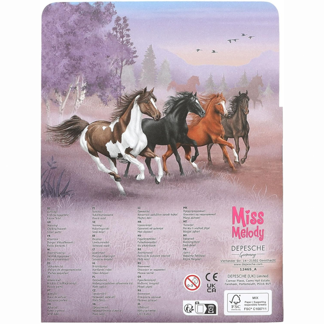 Наборы для творчества - Альбом наклеек Miss Melody Лошади (0412465)#2