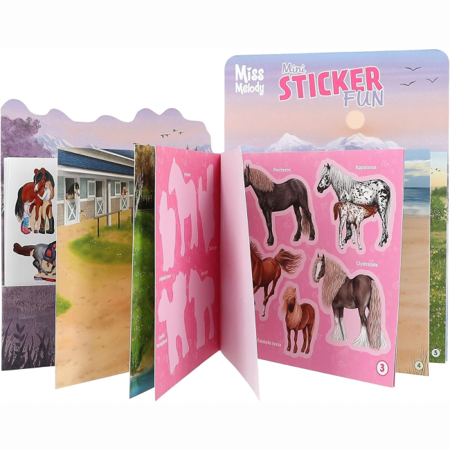 Наборы для творчества - Альбом наклеек Miss Melody Лошади (0412465)#3