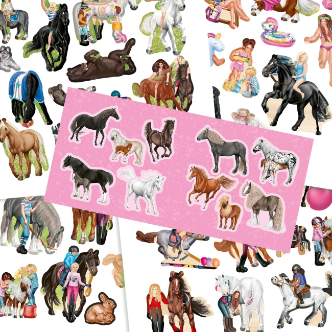 Наборы для творчества - Альбом наклеек Miss Melody Лошади (0412465)#4
