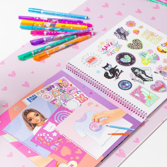 Товари для малювання - ​Книжка для розфарбовування Top Model Футболки (0413585)#4