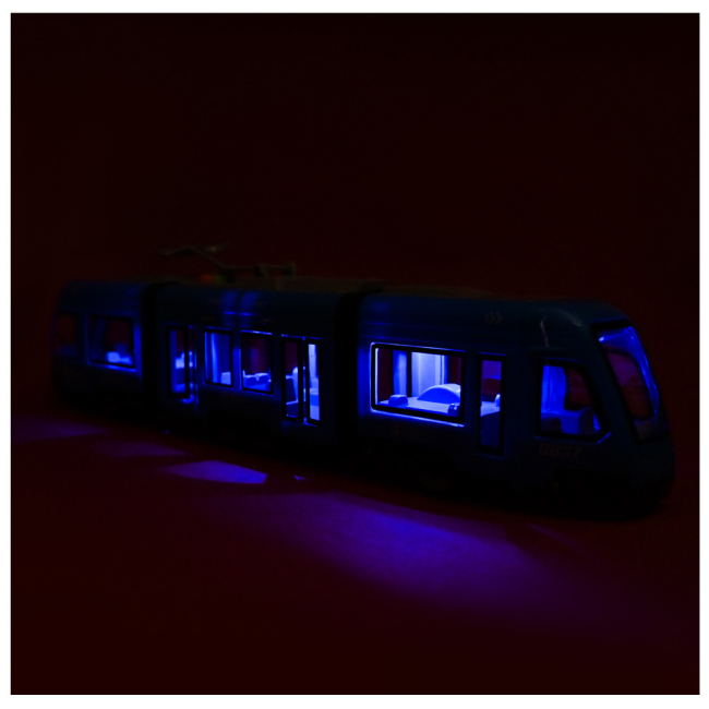 Железные дороги и поезда - Игрушечный поезд Країна Іграшок Голубой (WY930AB/1)#4