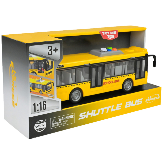 Транспорт і спецтехніка - Автобус Країна Іграшок жовтий (WY910AB/1)#4